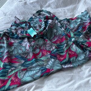 Women’s Tropical Print swimsuit wrap/cover up